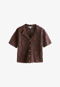Unselected, chocolate brown shell pattern