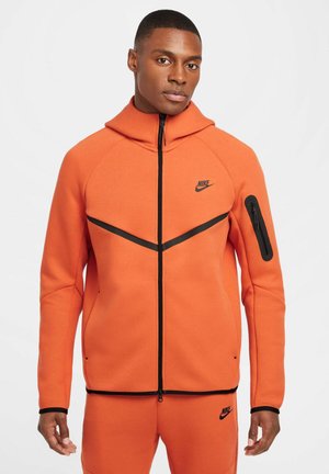 Nike Sportswear TECH FLEECE - Sweat zippé - vintage coral black