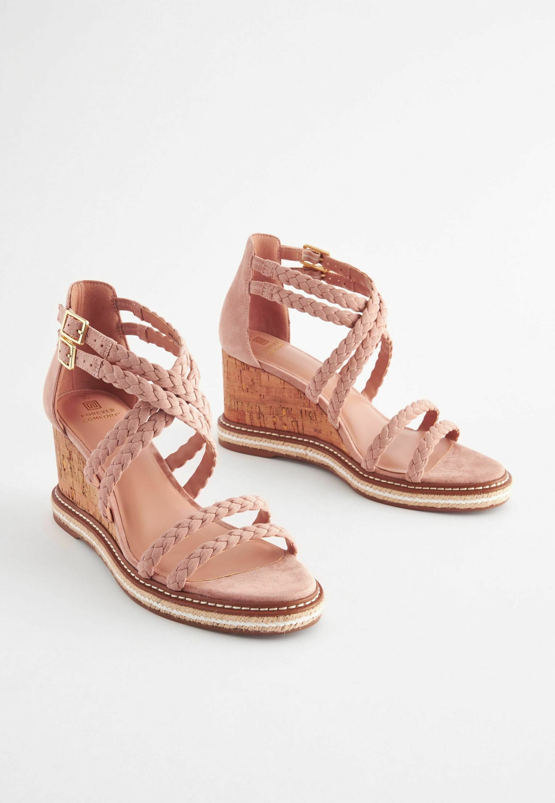 Next REGULAR FIT - Sandale cu talpă ortopedică - neutral/roz