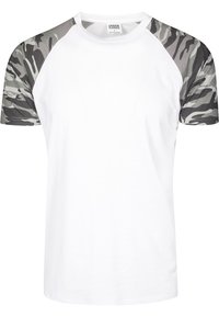 Classics print - CONTRAST T-Shirt Urban - white/black/weiß RAGLAN