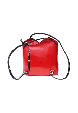 DrachenLeder Sac à main - rot schwarz