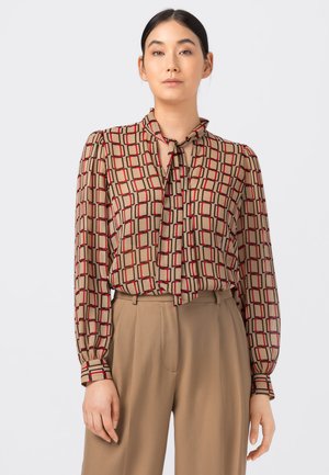 MIT KETTENPRI - Blouse - camel