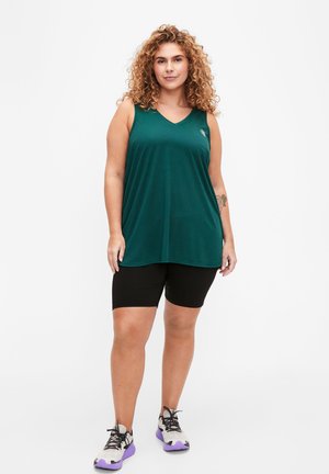 V-NECK - Top - deep teal