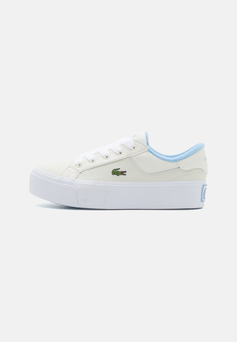 Lacoste ZIANE PLATFORM 224 - Αθλητικά παπούτσια - white/light blue