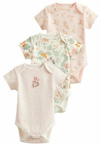 Next - SHORT SLEEVE 3 PACK - Body - pale pink floral bunny Pienoiskuva 1