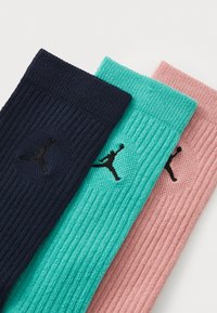 Jordan EVERYDAY CUSH CREW 3 PACK UNISEX  - Chaussettes de sport - midnight navy/washed teal/rust pink/black