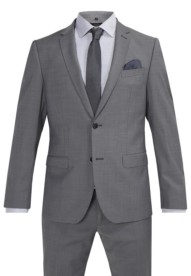 Bugatti FLEXCITY STRETCH SLIM FIT Dress grau Zalando.no Bugatti FLEXCITY-STRETCH SLIM FIT - Dress - grau