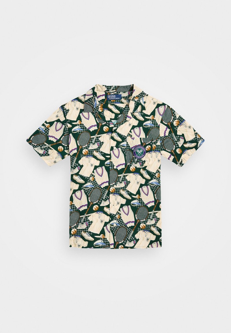 Polo Ralph Lauren CLADY SHORT SLEEVE SPORT - Shirt - dark green/multi-coloured