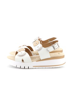 Sandali con plateau - bianco
