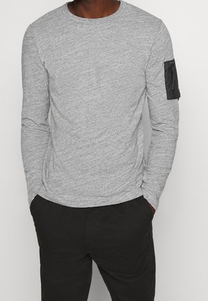 Langærmet T-shirt - mottled grey