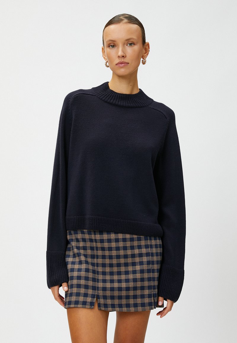 Koton CROP HIGH NECK LONG SLEEVE - Sweter