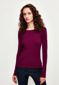 adL BACKLESS LONG SLEEVE - Maglione - damson