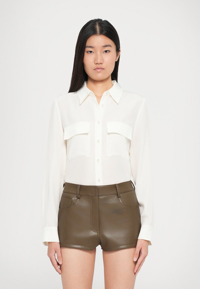 Norma Kamali HIGH WAIST - Shorts - bark/dark brown - Zalando.co.uk Norma Kamali HIGH WAIST - Shorts - bark/dark brown - Zalando.co.uk