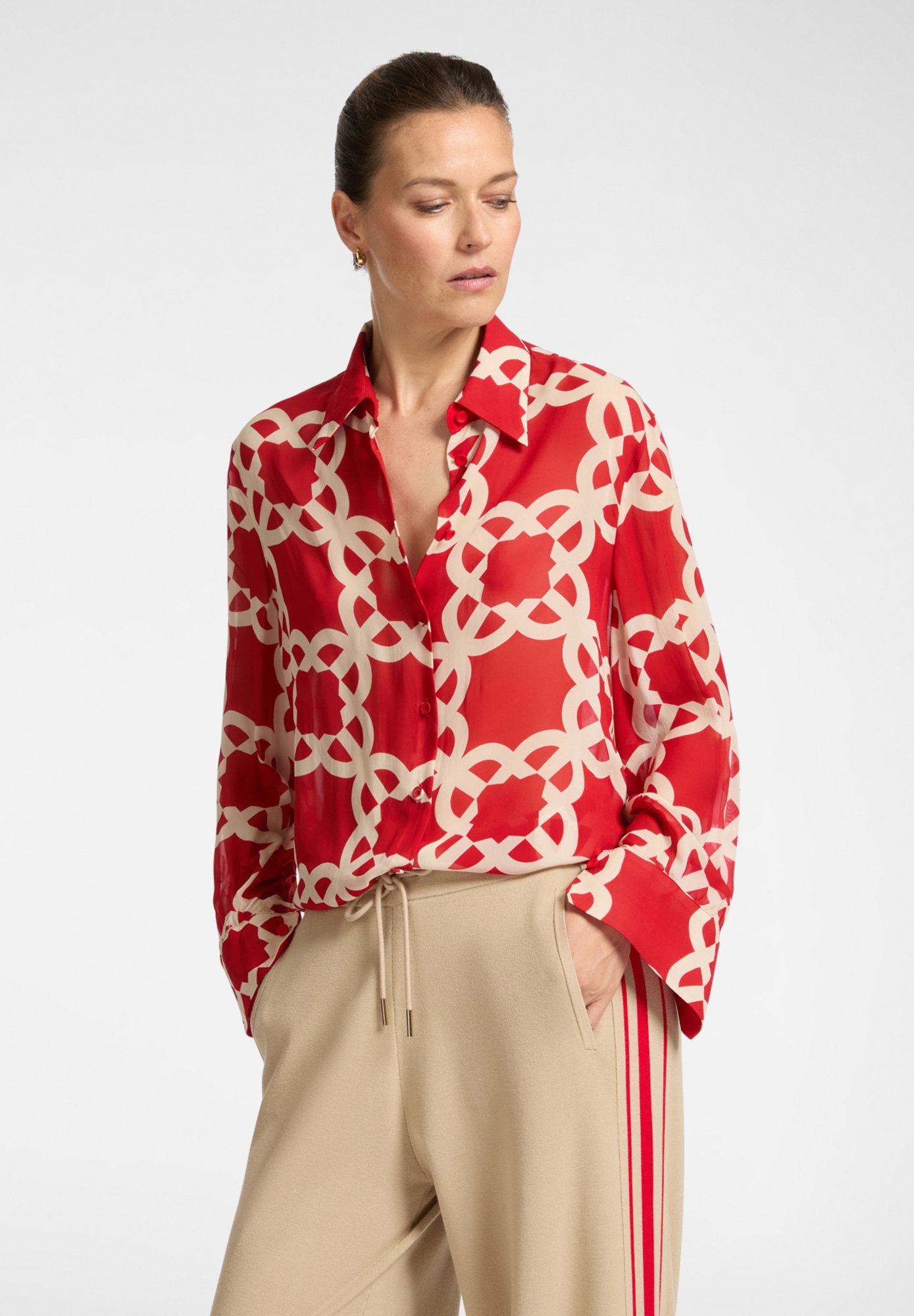 Elena Mirò STAMPATA Blusa rosso/rojo