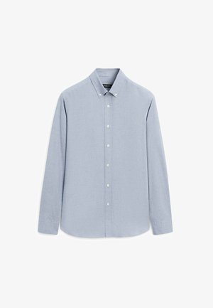 Massimo Dutti, REGULAR-FIT MELANGE COTTON SHIRT - Skjorter - blue
