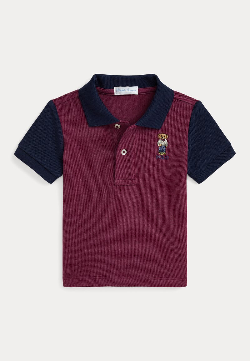 Polo Ralph Lauren COTTON MESH POLO SHIRT - Πόλο - aubergine multi