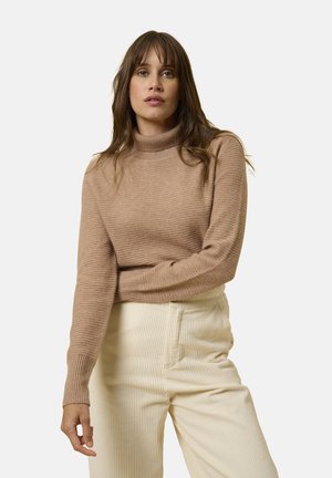 Just Cashmere COL ROULÉ - Trui - mottled camel