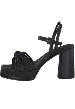 High heeled sandals - black
