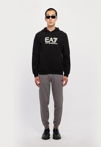 EA7 Emporio Armani FELPA - Felpa con cappuccio - black