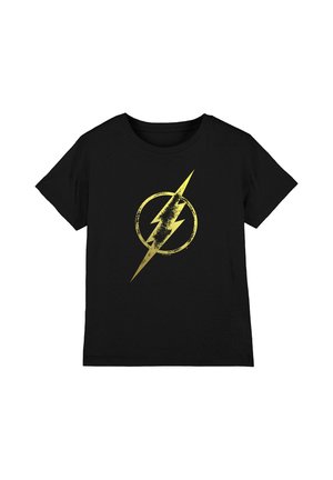 Cotton Soul, JUSTICE LEAGUE FLASH ERODED BOLT UNISEX - Print T-shirt - black