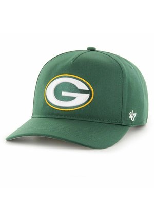 Grüne Baseballkappe mit einem weißen und gelb umrandeten "G"-Logo auf der Vorderseite und einem kleinen "47"-Logo an der Seite.