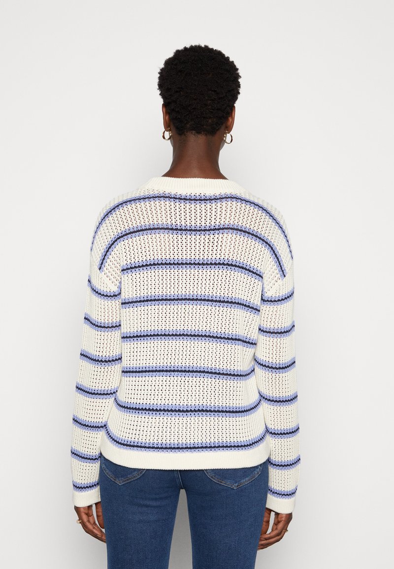 Damen Strickjacken | TOM TAILOR DENIM Strickpullover beige/blue/beige - EY64013 Damen Strickjacken | TOM TAILOR DENIM Strickpullover beige/blue/beige - EY64013