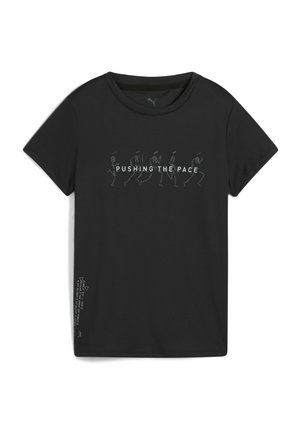MIT GRAFIK UND SLOGAN - T-shirt med print - black q