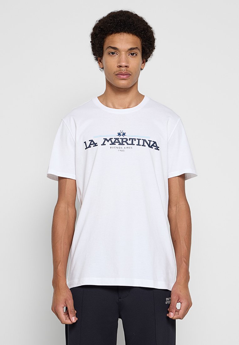 LA MARTINA T-shirt print wit