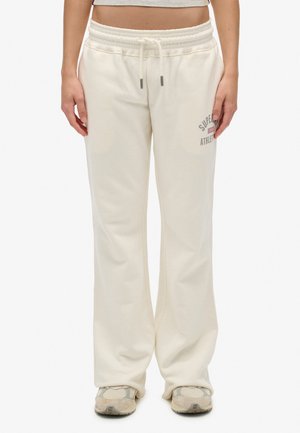 ATHLETIC PRINT FLARE - Pantaloni - desert bone off white