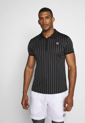 Fila STRIPES - Poloshirt - black/white