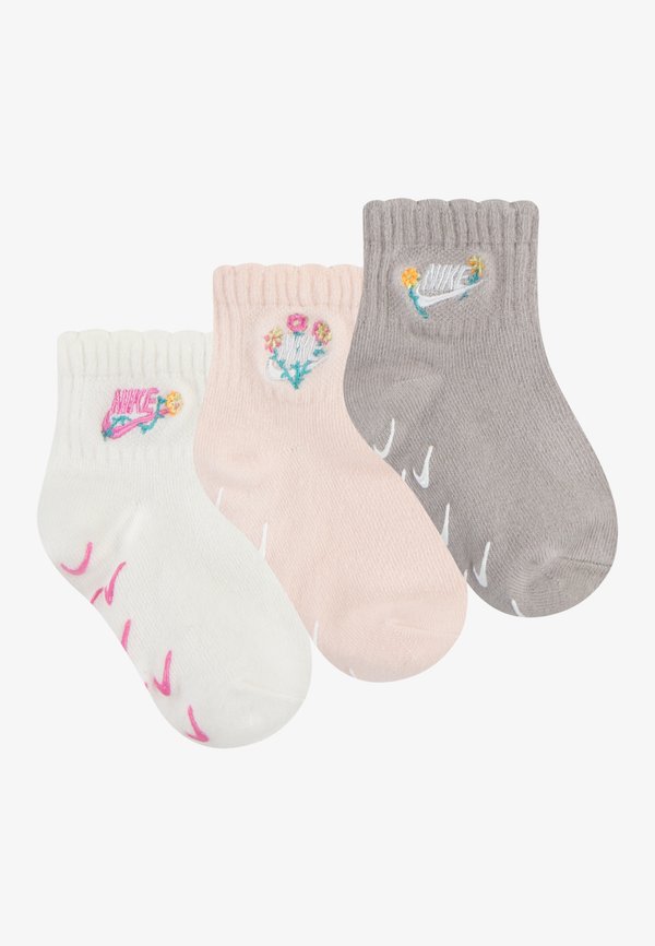 GIRLS FLOWRAL SOCK UNISEX 3 PACK  - Socks - sail4