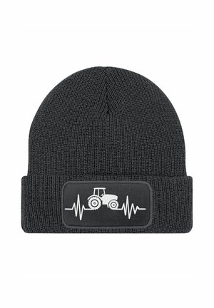 MIT PATCH TRAKTOR HERZSCHLAG - Beanie - dunkelgrau
