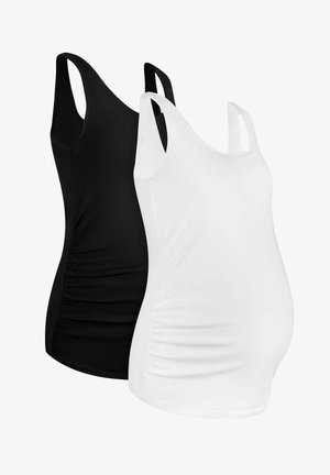2-PACK RUCHED MATERNITY - REGULAR FIT - Caraco - black