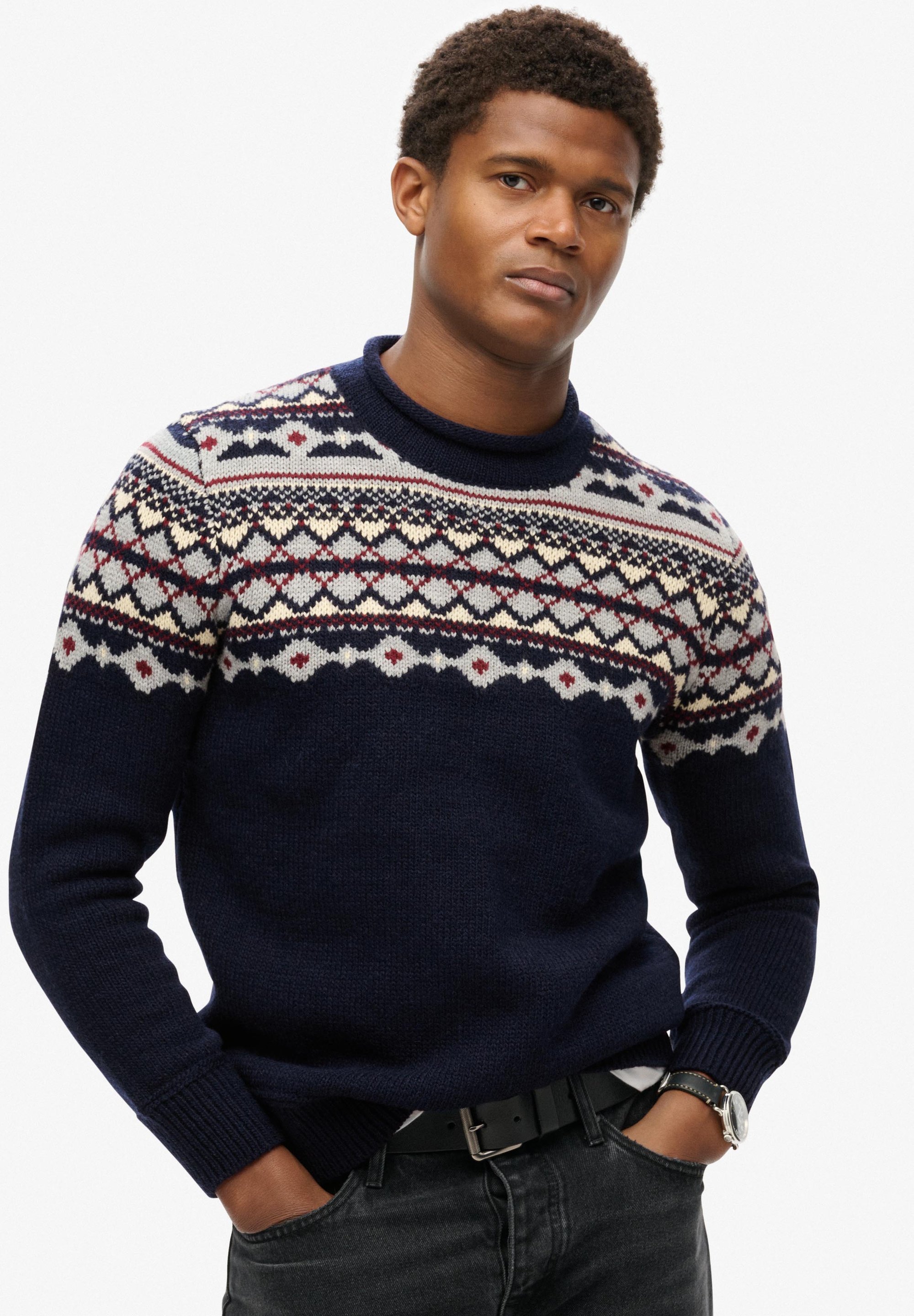 Superdry Fairisle Jumper Australia Superdry FAIRISLE ROLL NECK
