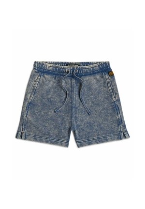 G-STAR, OVERDYED SWEAT SHORTS - Trainingsbroek - mid blue double dye