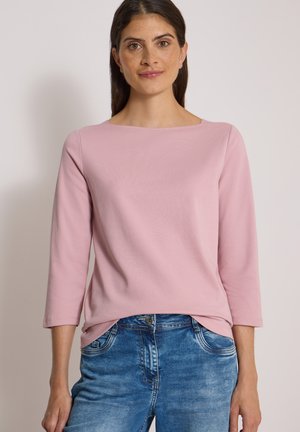 Cecil, BASIC SHIRT MIT U-BOOT-AUSSCHNITT - T-shirt à manches longues - velvet rose