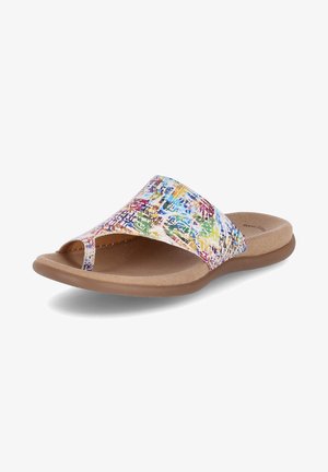 ZEHENTRENNER - T-bar sandals - weiß-bunt