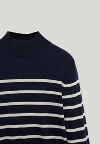 Massimo Dutti Stickad tröja - dark blue