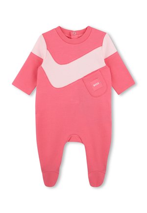 BOSS Kidswear, PYJAMA MOLLETONÉ - Grenouillère - bubblegum
