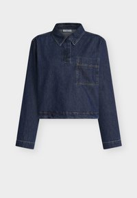DENIM BLOUSES LONGSLEEVE, HALF PLACKET - Blúz - dark blue_multi_46