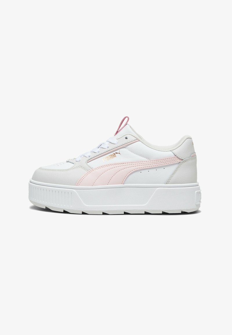 Puma KARMEN REBELLE - Baskets basses - white frosty pink feather gray
