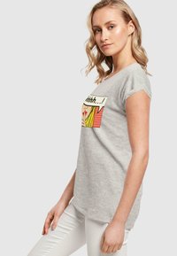 Merchcode SILENT SIGN COMIC EXTENDED SHOULDER  - T-shirts med print - heather grey