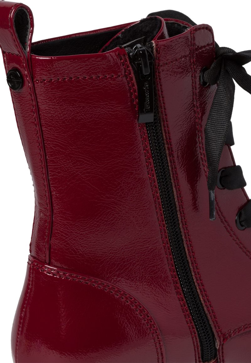 Damen Ankle Boots | Tamaris Plateaustiefelette dk scarlet pat/bordeaux - MJ45295 Damen Ankle Boots | Tamaris Plateaustiefelette dk scarlet pat/bordeaux - MJ45295