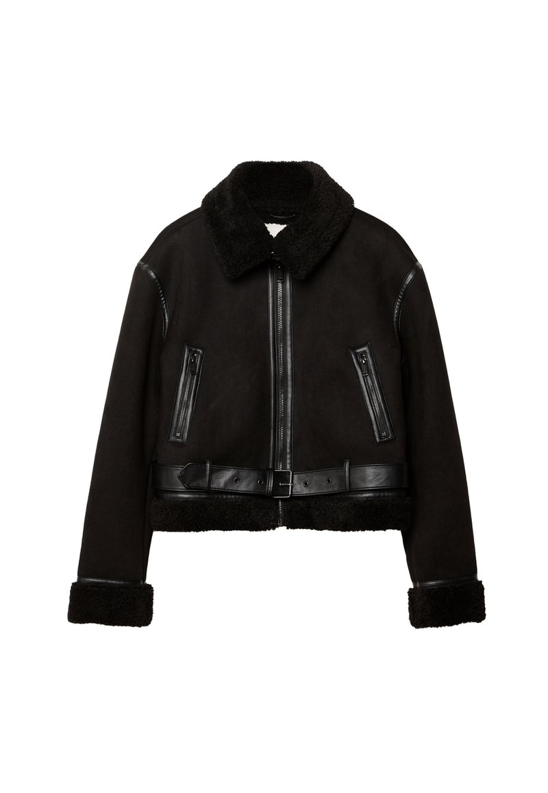Chaqueta de cuero sintético