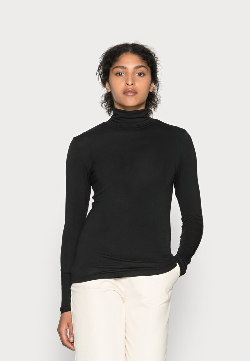 Kaffe - YOKO ROLLNECK   - Top s dlouhým rukávem - black deep, Zvětšit