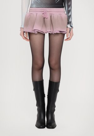 BLUSH RUFFLE  - Minirock - blush/brown