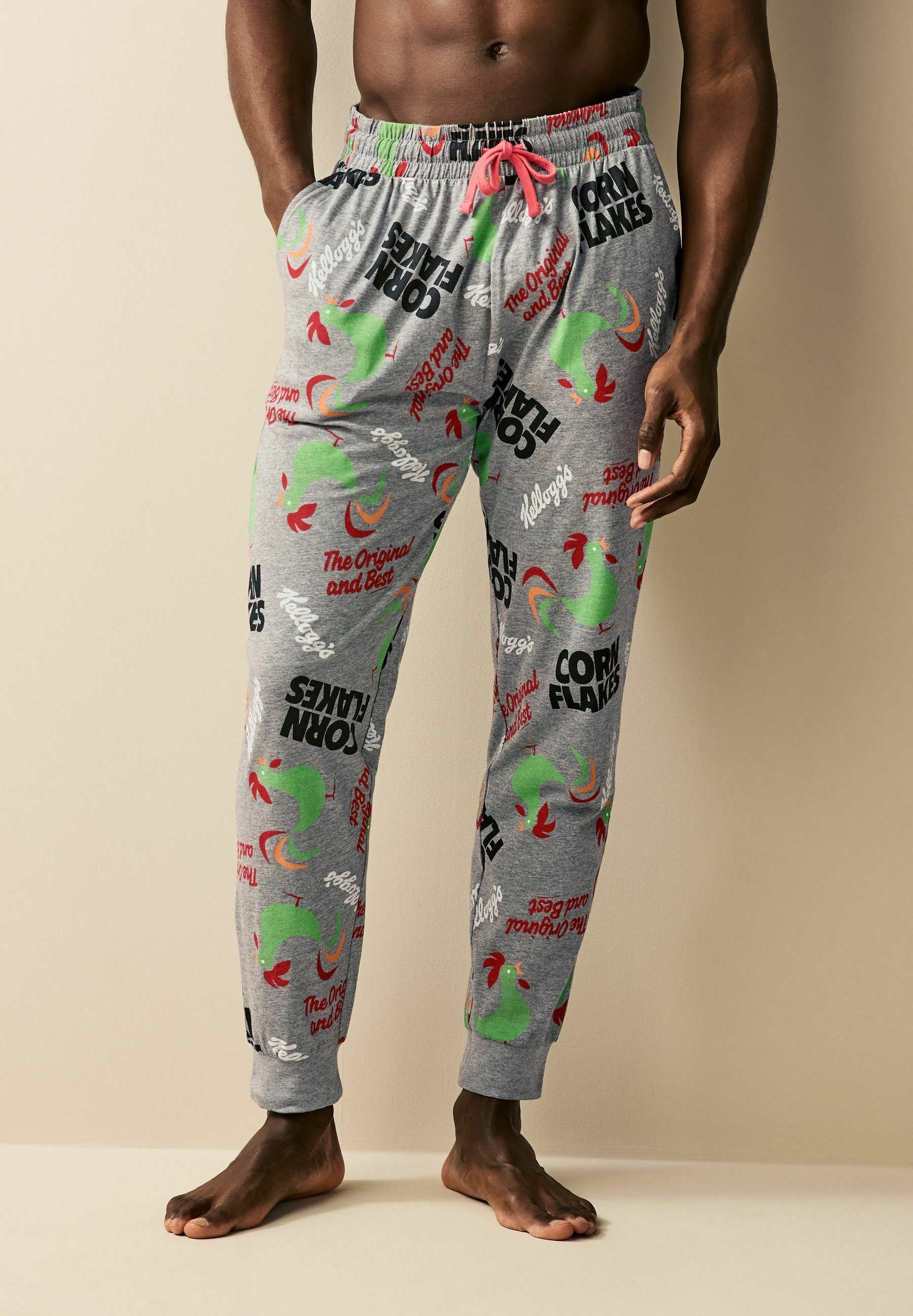 Pantaloni Pigiama Uomo Rugrats Anni '90 – Nickelodeon Originale, Grigio Melange, Taglia M, Con Tasche E Vita Regolabile - 2
