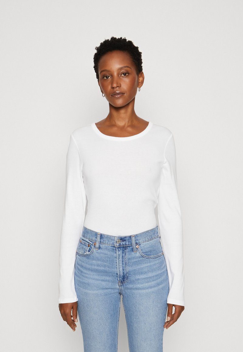 GAP CREW Long sleeved top white Zalando.co.uk