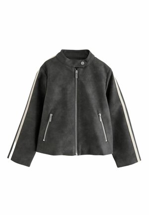 REGULAR FIT  - Jacka i konstläder - black