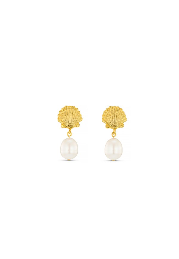 SHELL FAUX PEARL DROP EARRINGS - Earrings3